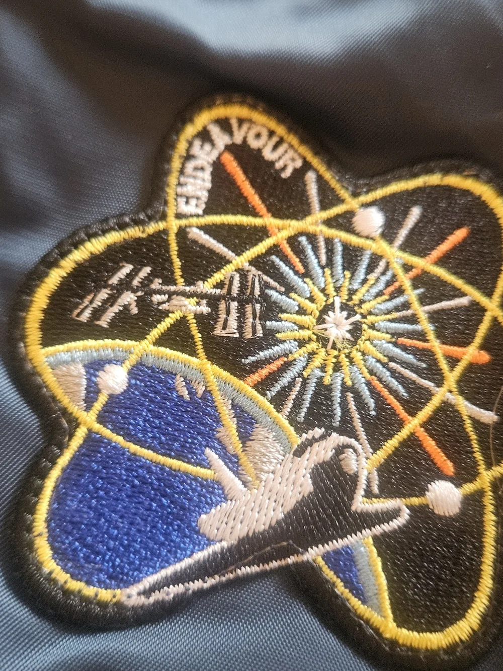 Kids  ✨️Nasa✨️ Up And Away Teal Bomber Jacket with Space Patch Details